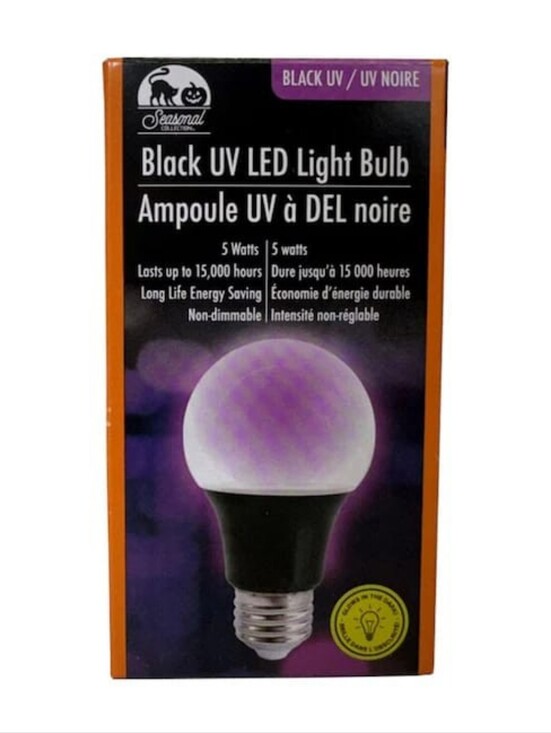 SENSO Other - SENSO Black UV LED Light Bulb - 5W (Purple, Orange, Green, Red)- Choose 1